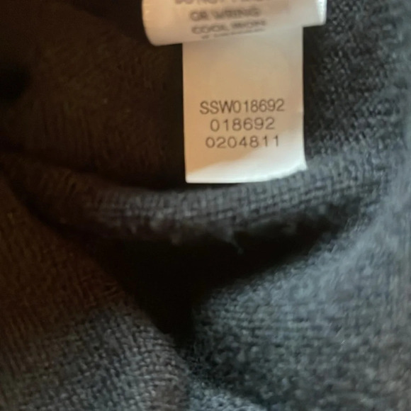 J.Jill Black Button Front Cardigan Sweater Small Petite Cotton Blend Pockets - Picture 8 of 11